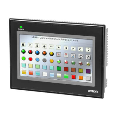 OMRON HMI 7&quot; (Touch screen HMI, 7 inch WVGA (800 x 480 pixel), TFT color, Ethernet + USB Host)